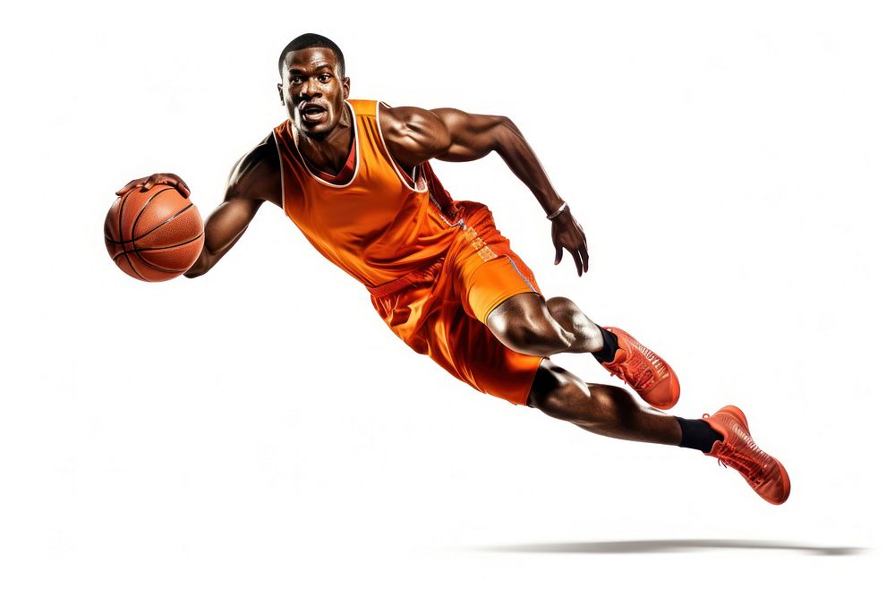 Basketball sports motion player. 