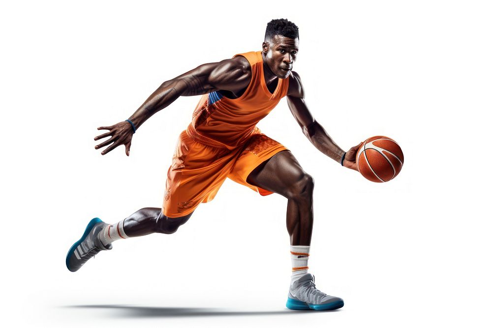 Basketball sports player motion. AI generated Image by rawpixel.