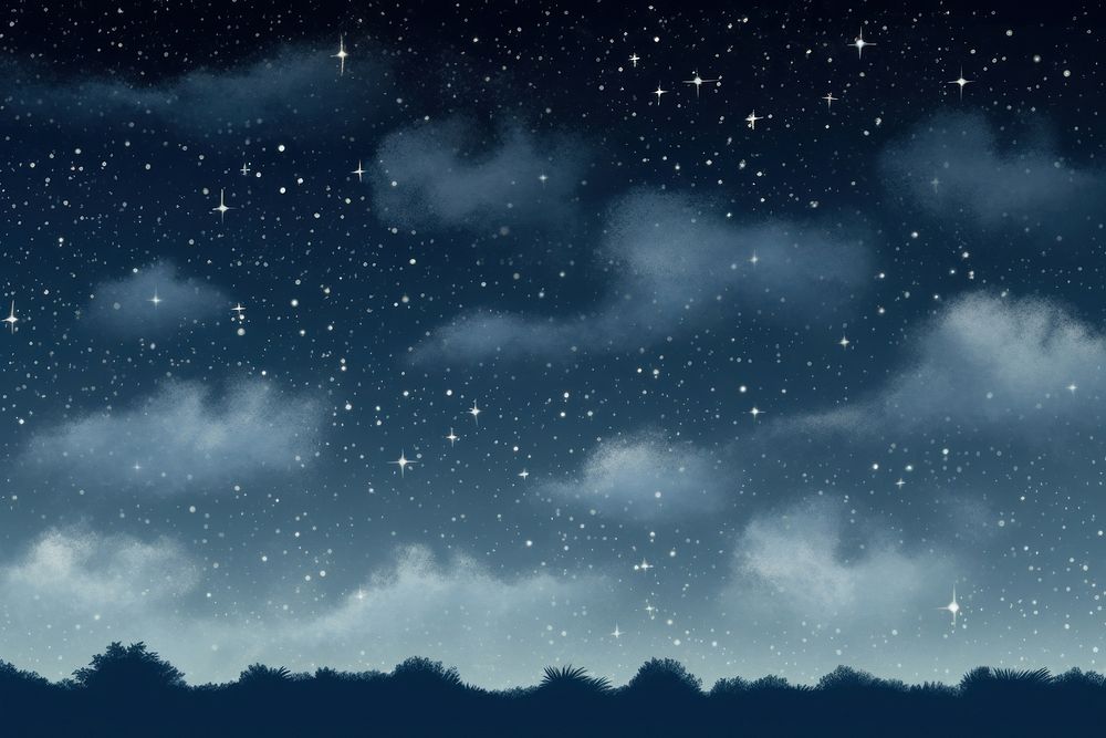 Night sky outdoors nature. AI generated Image by rawpixel.