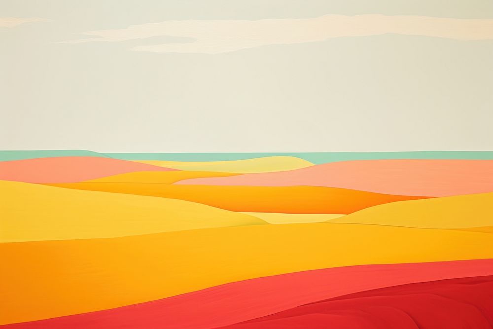 Landscape outdoors painting nature. AI generated Image by rawpixel.