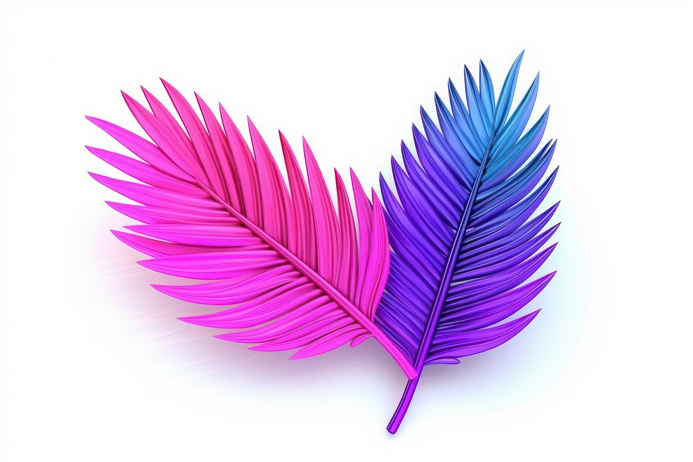 Purple plant leaf white background. AI generated Image by rawpixel.