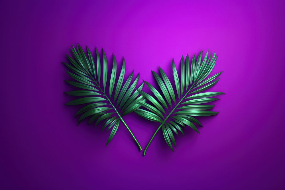 Pattern purple plant green. AI generated Image by rawpixel.