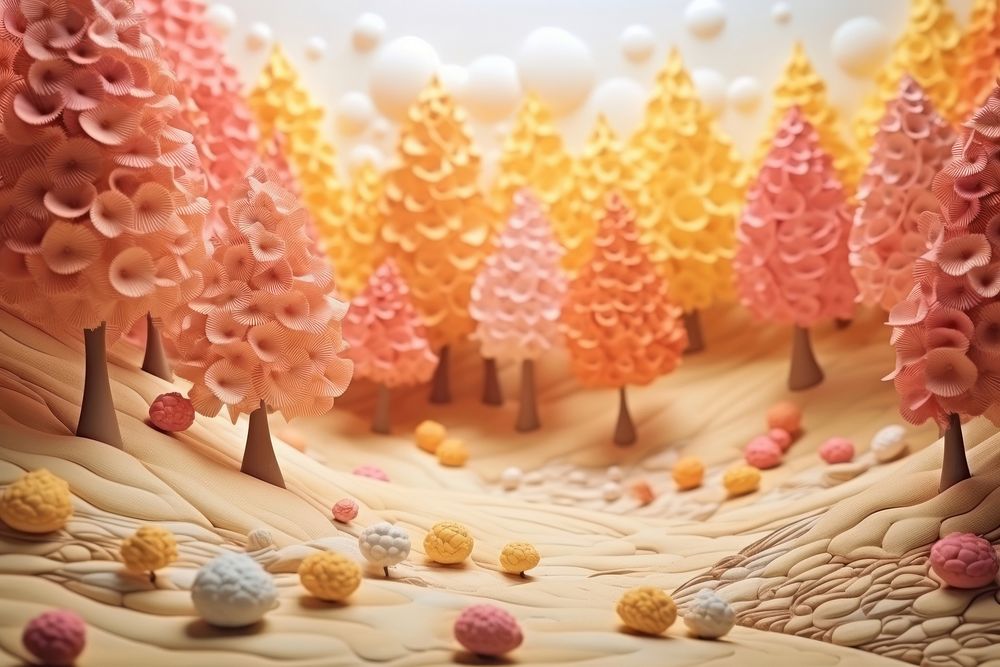 Autumn forest confectionery tranquility. AI generated Image by rawpixel.
