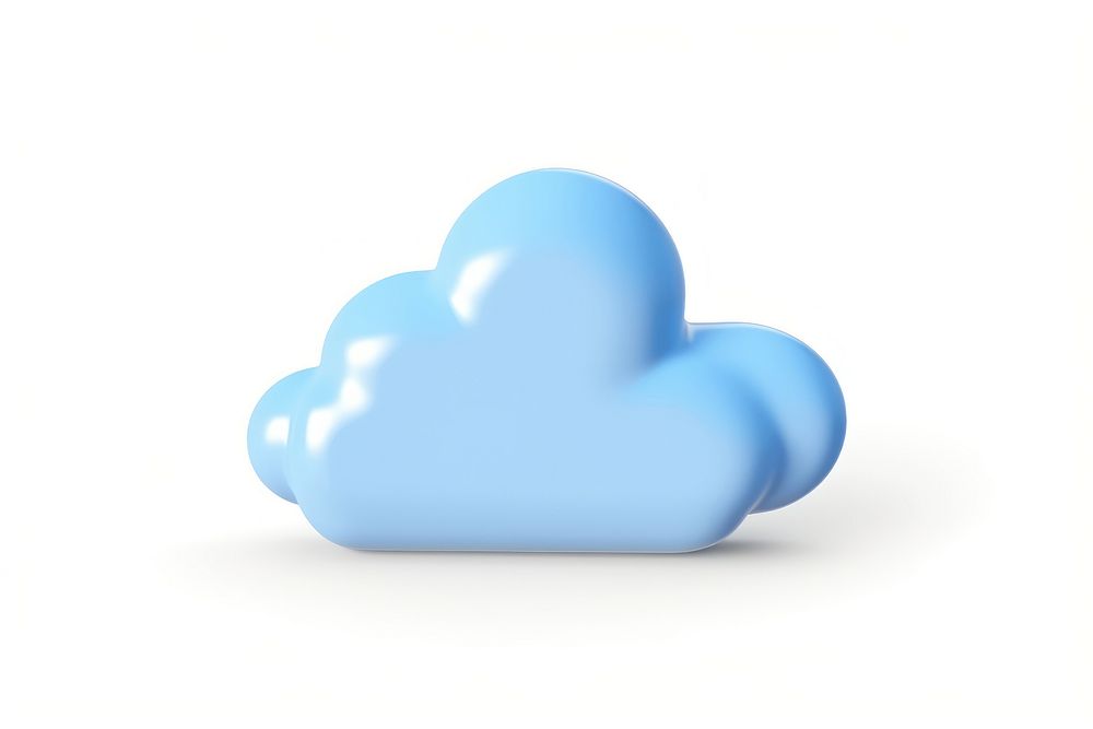 Cloud white background turquoise balloon. AI generated Image by rawpixel.