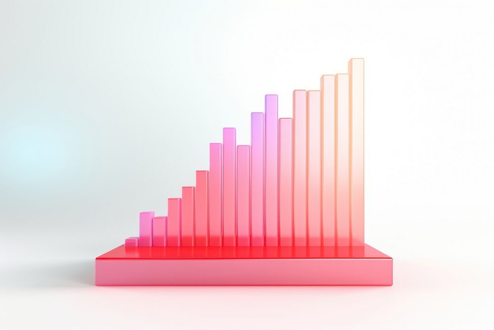 Chart white background investment technology. AI generated Image by rawpixel.