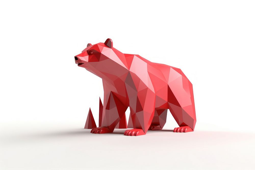 Mammal animal bear white background. AI generated Image by rawpixel.
