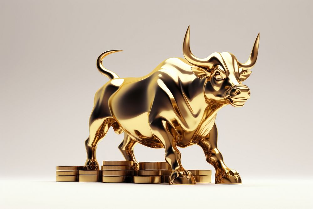 Mammal animal bronze bull. AI generated Image by rawpixel.