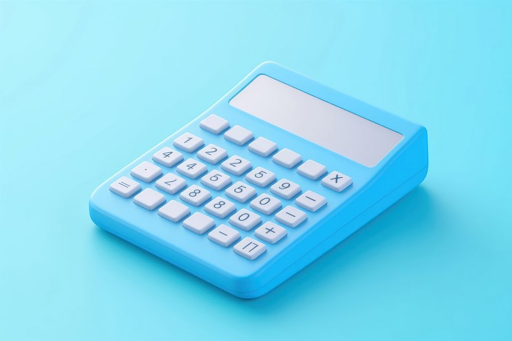 Calculator blue blue background mathematics. 