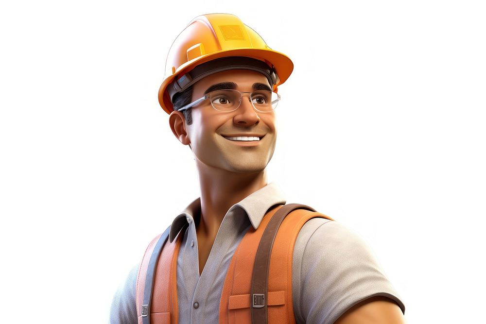 Hardhat helmet worker adult. AI generated Image by rawpixel.