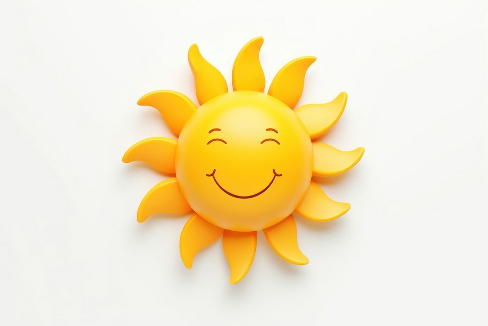 Smiling toy sun sky. AI generated Image by rawpixel.