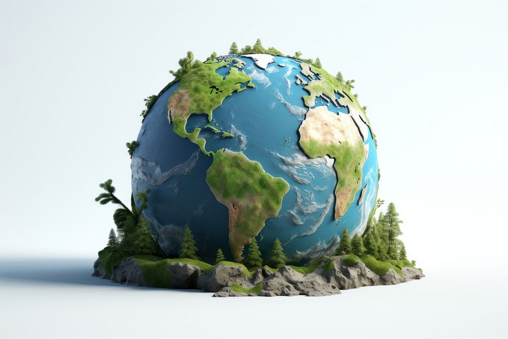 Planet sphere earth space. AI generated Image by rawpixel.