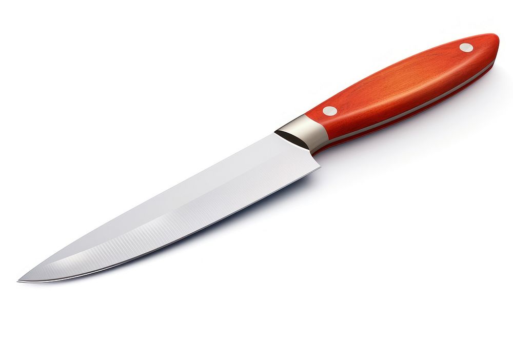 Knife weapon blade white background. AI generated Image by rawpixel.