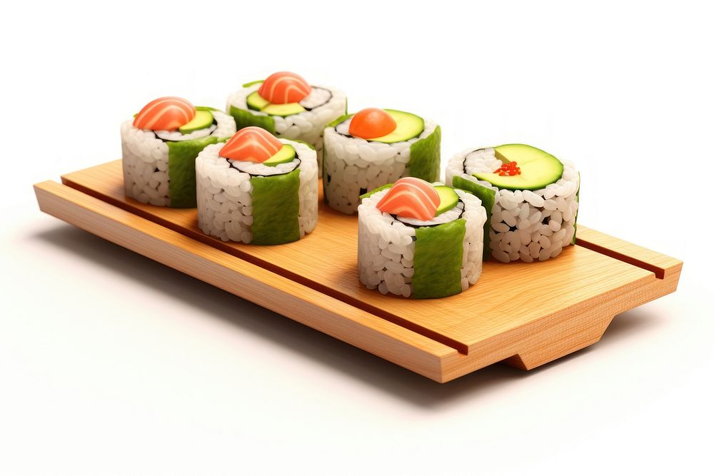 Sushi avocado food rice. AI generated Image by rawpixel.