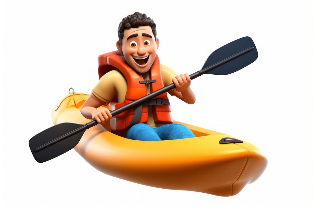 Kayak lifejacket adventure vehicle. AI generated Image by rawpixel.