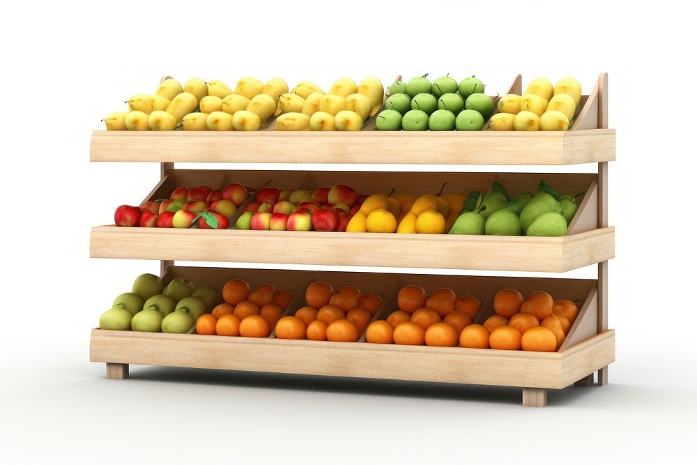 Fruit shelf supermarket plant. AI generated Image by rawpixel.