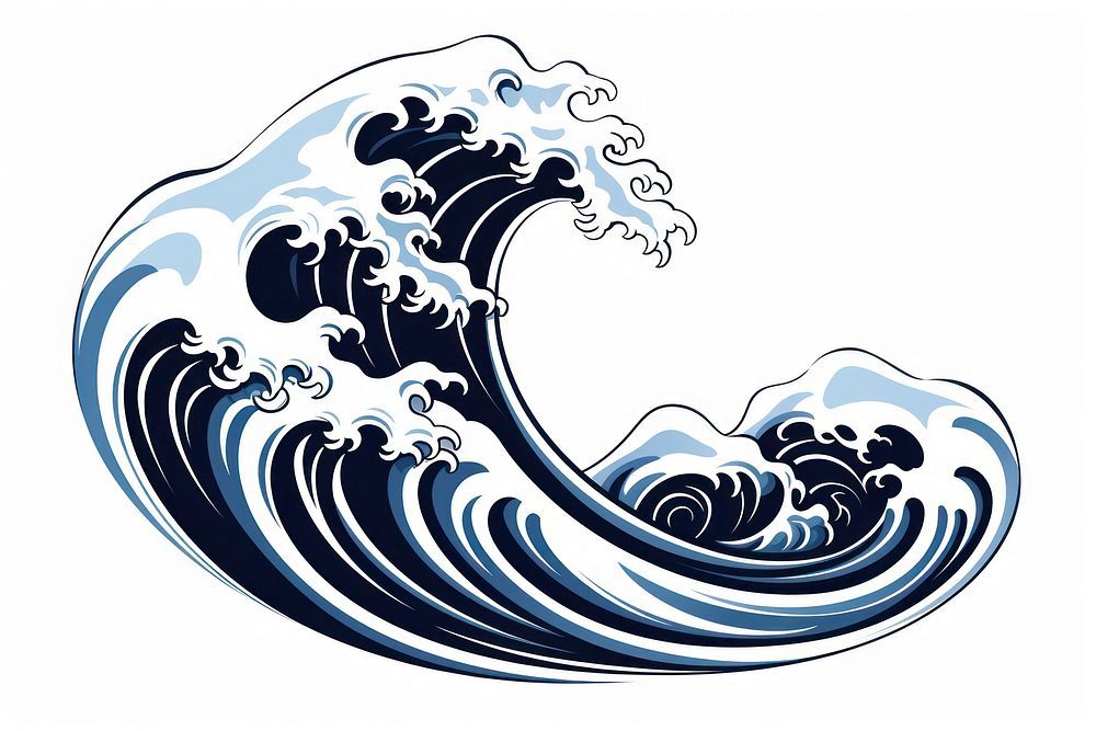 Wave sea electronics splashing. AI generated Image by rawpixel.