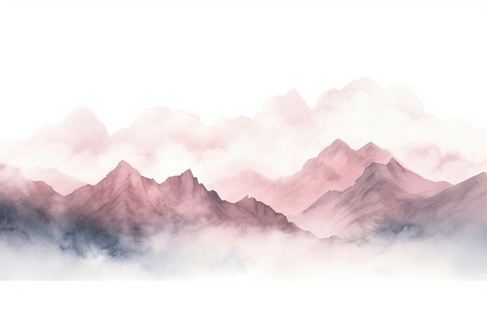 Mountain backgrounds nature fog. AI generated Image by rawpixel.