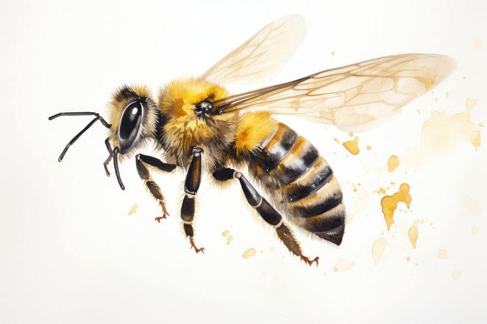 Bee animal insect hornet. AI generated Image by rawpixel.