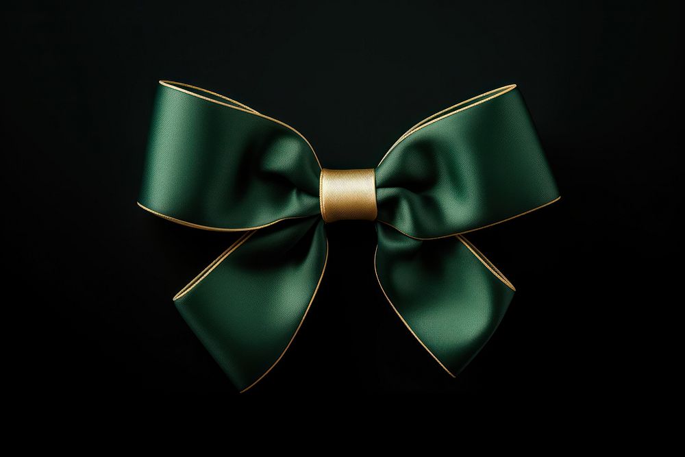 Jewelry ribbon green gold. AI generated Image by rawpixel.