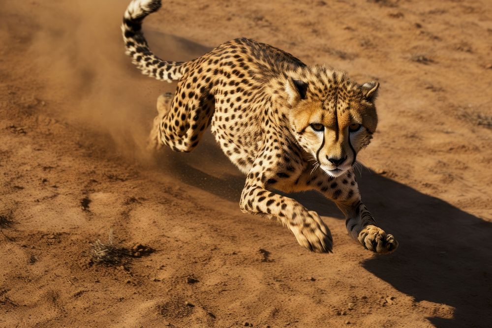 Cheetah wildlife animal mammal. AI generated Image by rawpixel.