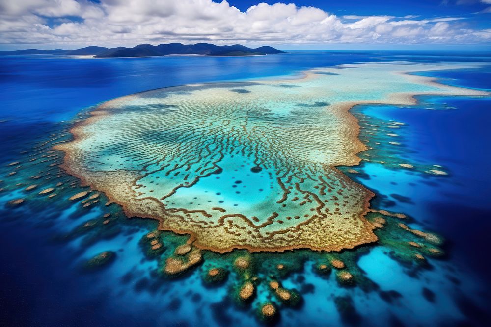 Great barrier reef outdoors nature island. AI generated Image by rawpixel.