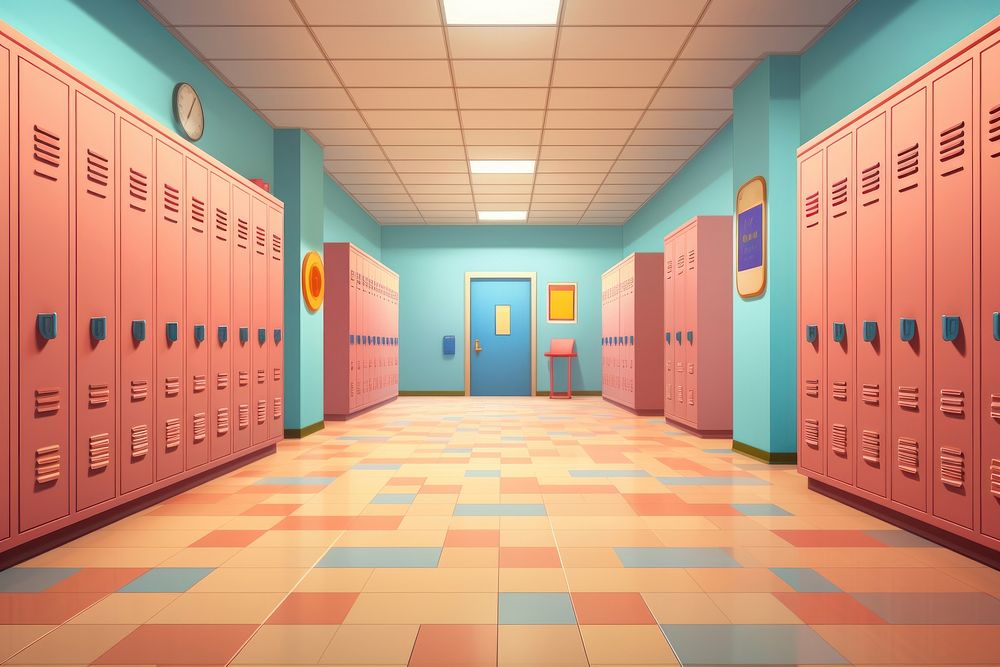 Anime school hallway background HD wallpapers | Pxfuel