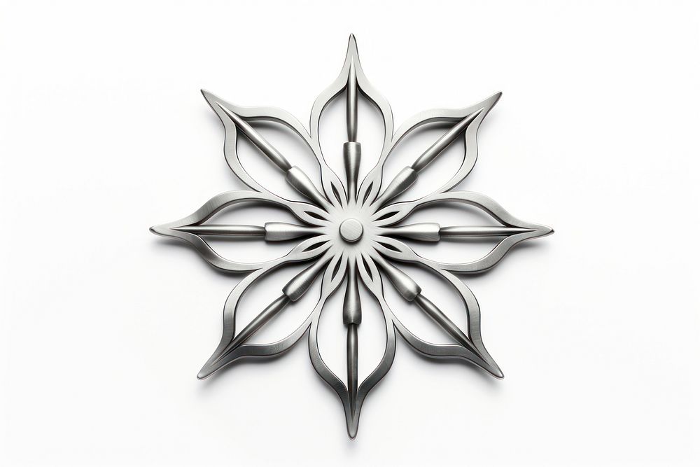 Snowflake white white background accessories. AI generated Image by rawpixel.