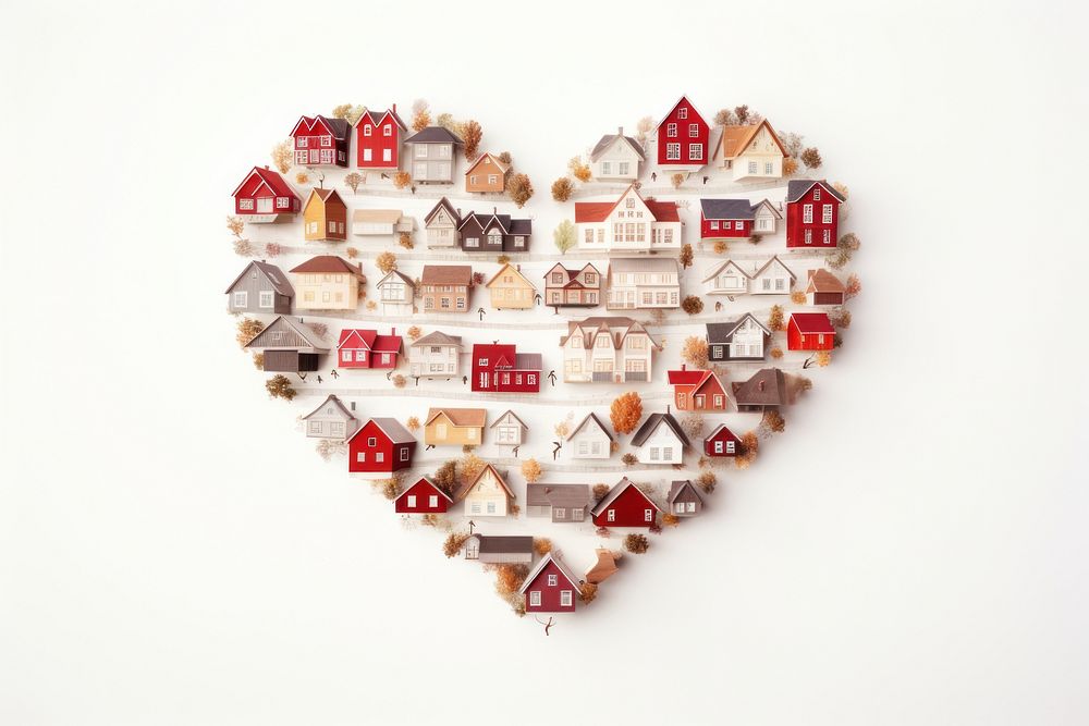 Architecture building shape heart. AI generated Image by rawpixel.