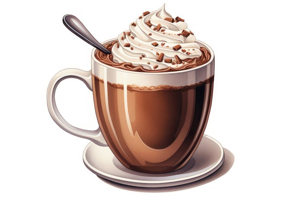Chocolate drink dessert cream. AI generated Image by rawpixel.