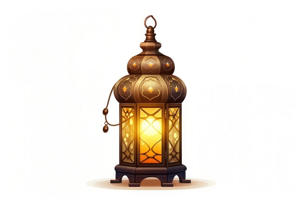 Lantern lamp white background architecture. AI generated Image by rawpixel.