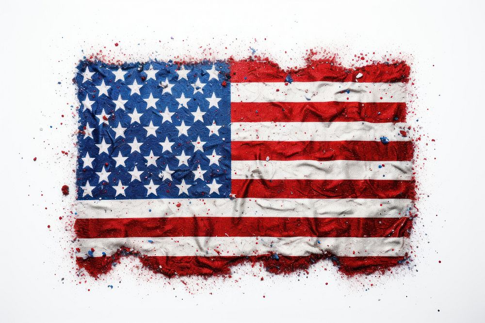 Flag independence patriotism splattered. AI generated Image by rawpixel.