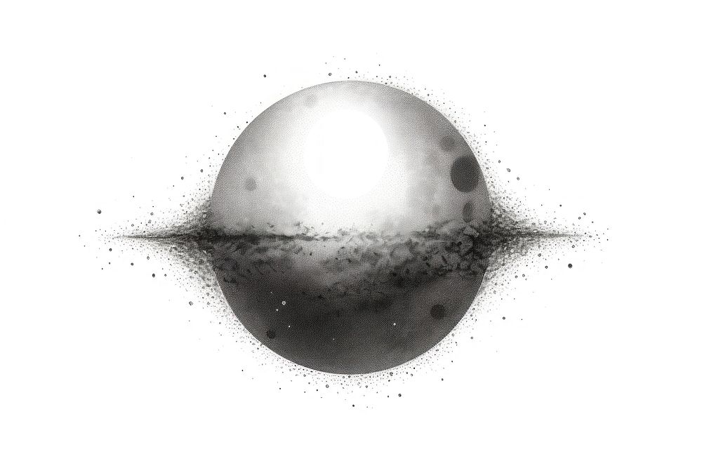 Sphere white background astronomy outdoors. AI generated Image by rawpixel.