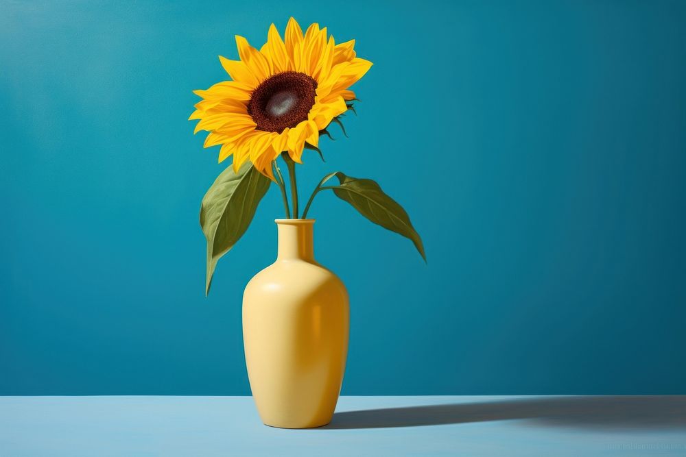 Sunflower vase plant inflorescence. 