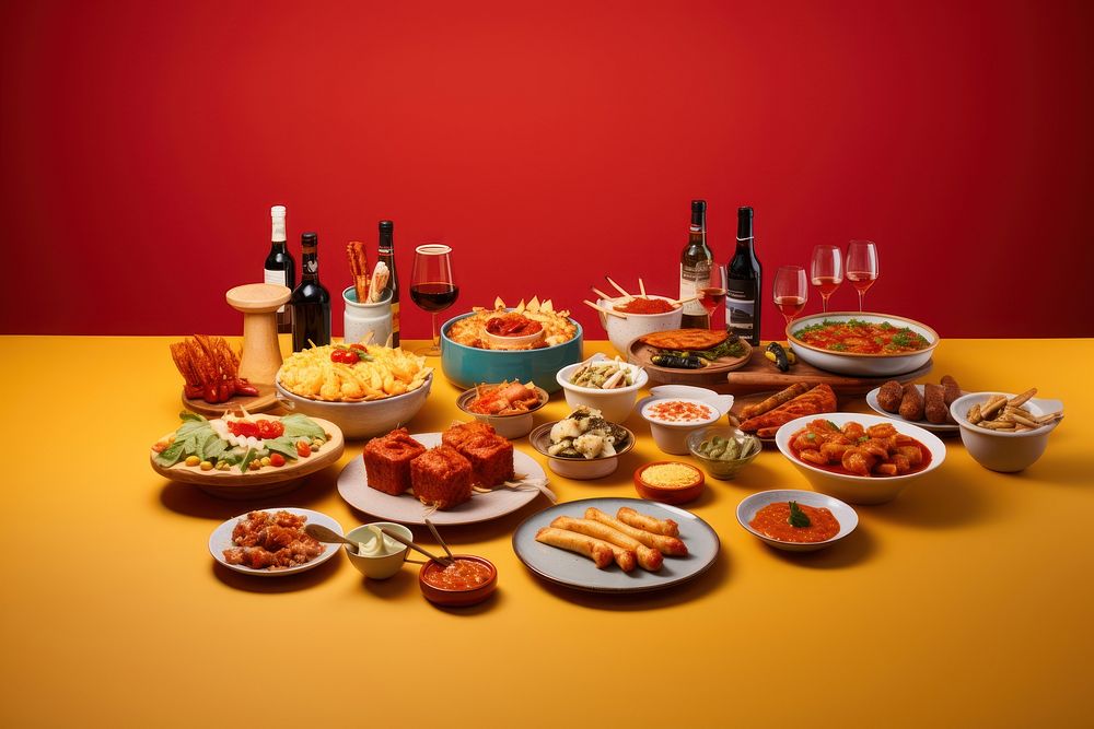 Tapas food meal dish. AI generated Image by rawpixel.