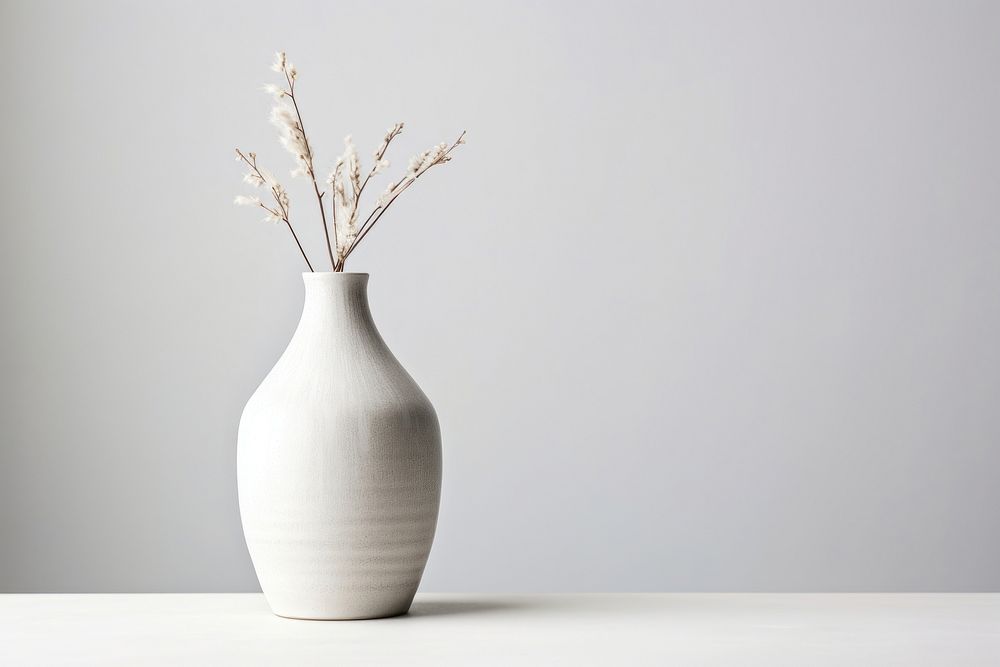 Vase porcelain flower plant. 