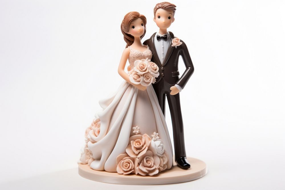 Wedding bride figurine adult. AI generated Image by rawpixel.