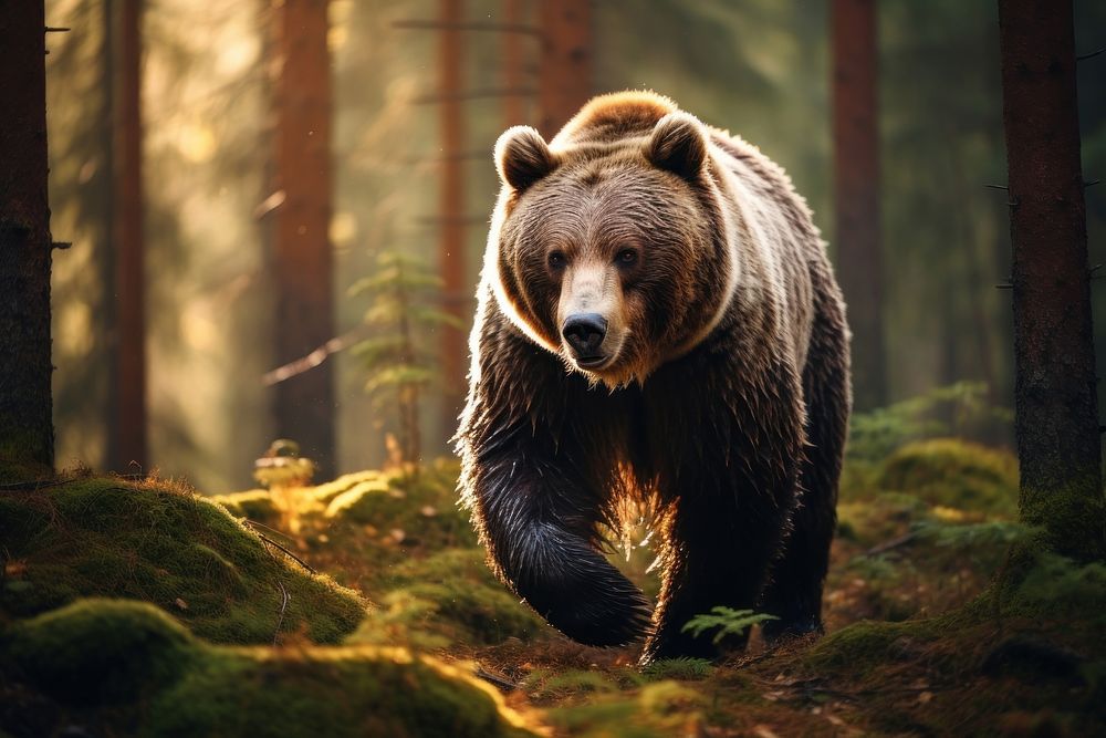 Bear wildlife animal mammal. 