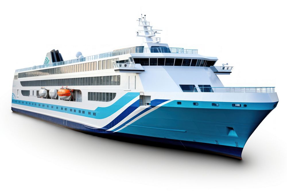 Ferry vehicle yacht ship. AI generated Image by rawpixel.