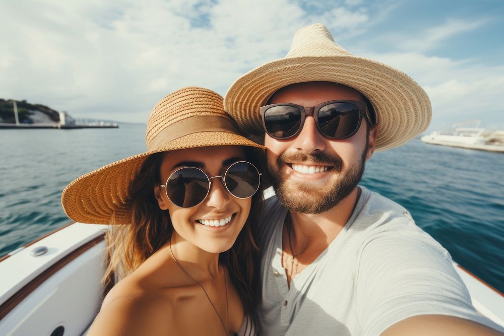 Selfie sunglasses holiday adult. AI generated Image by rawpixel.