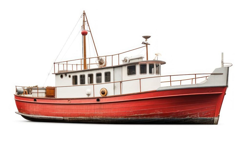 Watercraft vehicle tugboat trawler. AI generated Image by rawpixel.