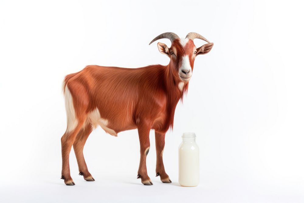 Milk livestock mammal animal. AI generated Image by rawpixel.