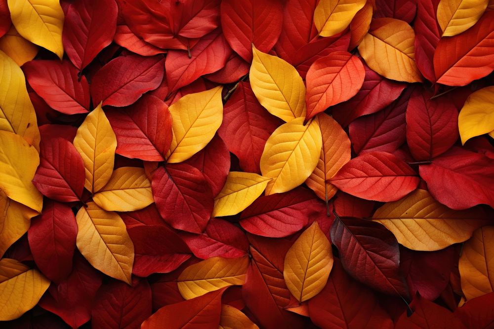 Backgrounds leaves autumn yellow. AI generated Image by rawpixel.