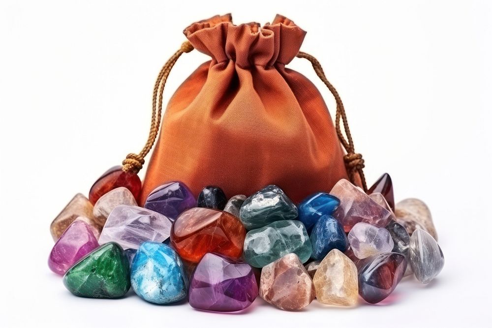 Bag gemstone jewelry handbag. AI generated Image by rawpixel.