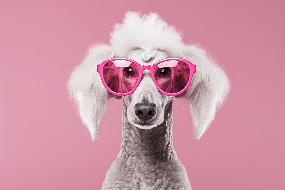 Glasses sunglasses portrait mammal. 