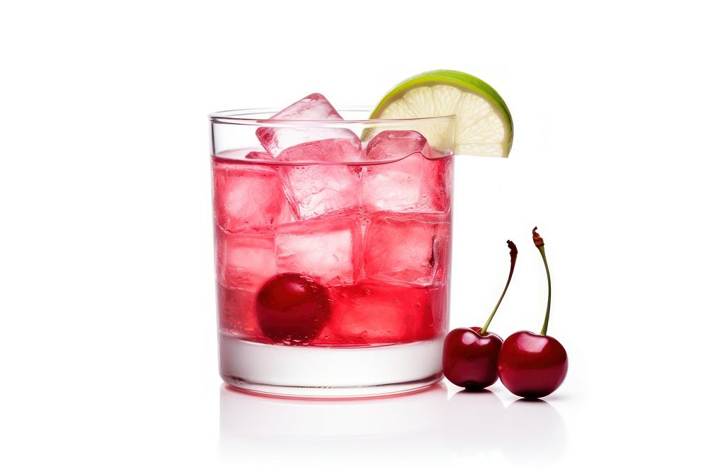 Cocktail cherry fruit drink. AI generated Image by rawpixel.