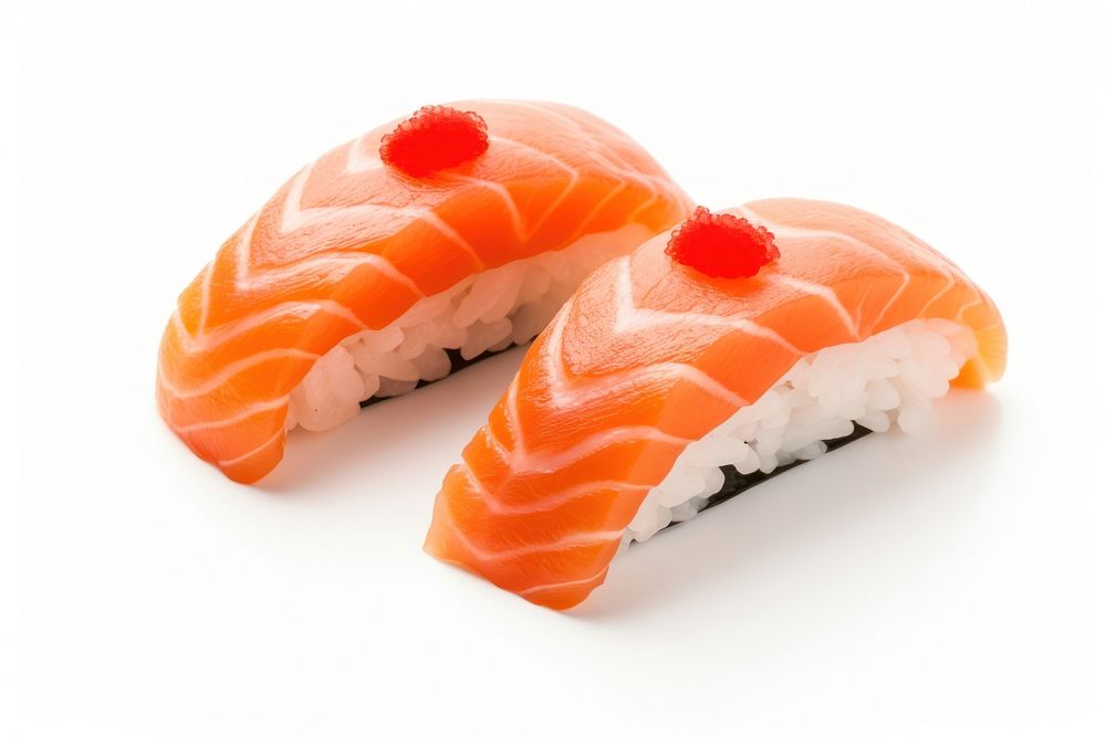 Salmon sushi seafood rice. AI generated Image by rawpixel.
