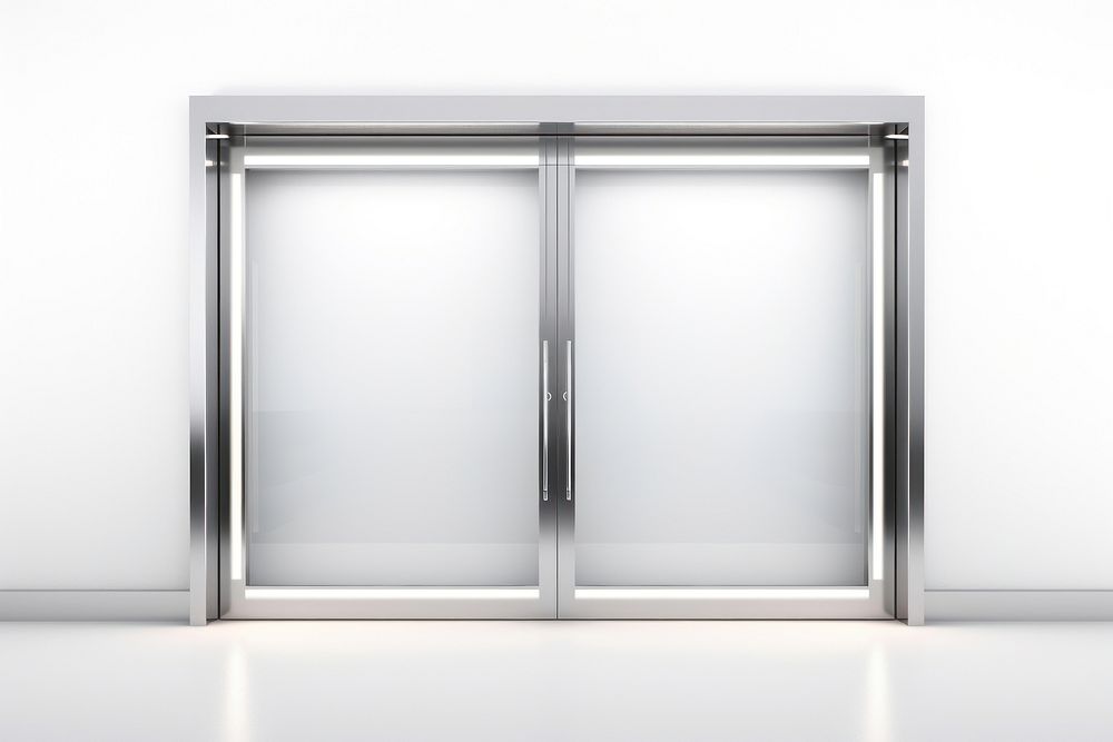 Door metal white background architecture. AI generated Image by rawpixel.