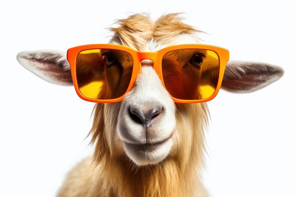 Sunglasses livestock mammal animal. 