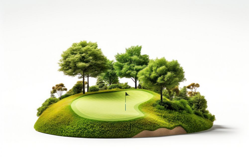 Golf outdoors nature sports. AI generated Image by rawpixel.