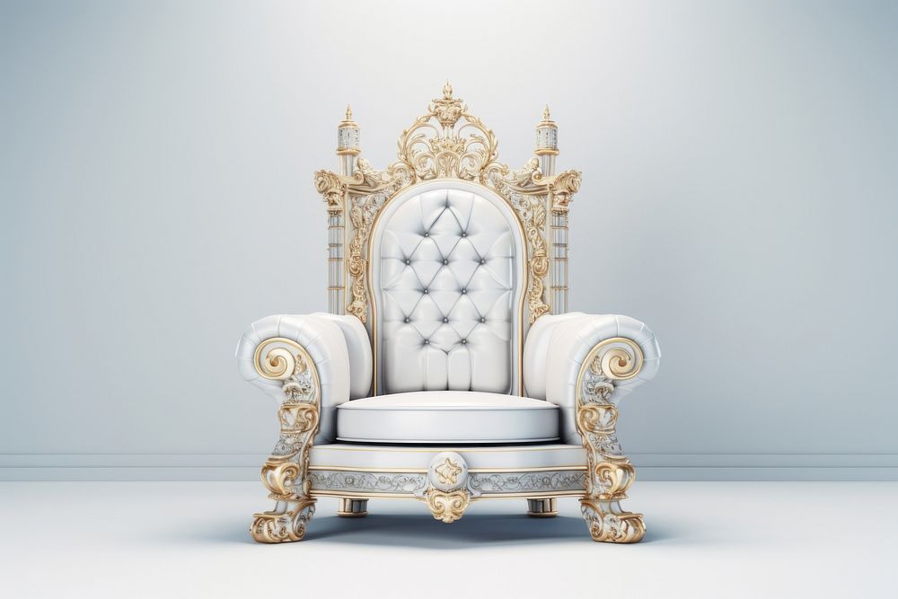 Throne furniture armchair luxury. AI generated Image by rawpixel.